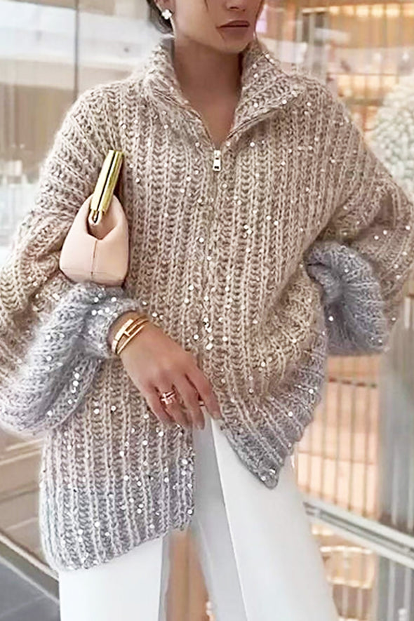 Women's Sparkling Sweater Cardigan