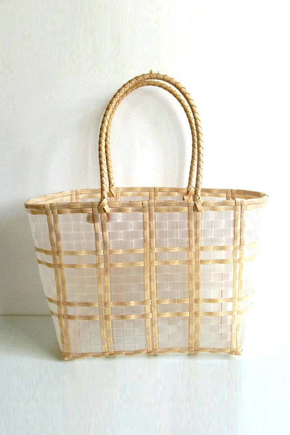 Transparent jelly bag beach bag plastic woven casual bag