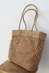 Woven tote shoulder bag