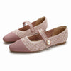 Flat Buckle Fabric Flat Shoes