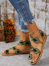 Flat Peacock Eye Beach Sandals