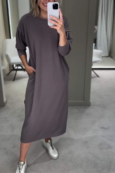 Women's Casual Round Neck Loose Dress