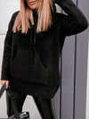 Women's Solid Color Knitted Hoodies