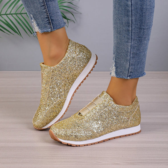 Women's Sequined Casual Sports Shoes