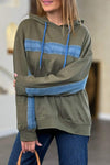 Women's Casual Patchwork Hooded Sweatshirt