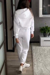 Women's Casual Hooded Sports Two-piece Suit