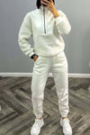 Women's casual sports stand collar sweatshirt suit