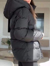 Women's Solid Color Hooded Coat