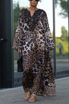 Women's Fashion Leopard Print Loose Dress