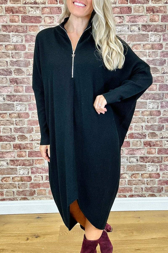 Women's Turtleneck Long Sleeve Dress