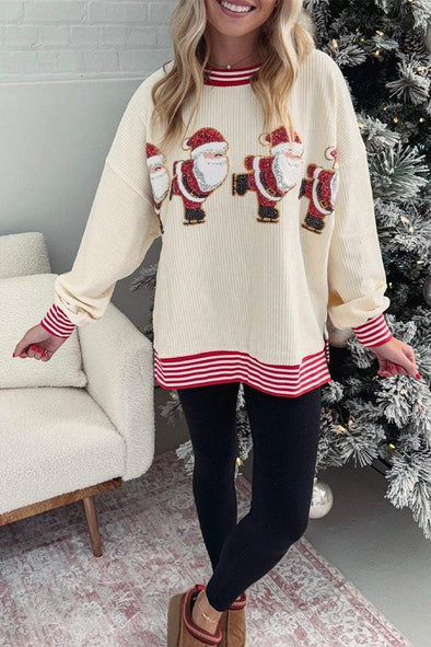 Women's Round Neck Long Sleeve Christmas Sweatshirt