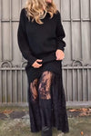 Women's Sweater Lace Patchwork Dresses