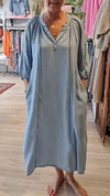 Women's V-neck Long-sleeved Casual Dress