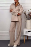 Women's Casual Half Zip Comfortable Knitted Suit