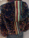 Women's Sequin Hooded Patchwork Coat