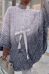 Women's Loose Fashion Shiny Sweater Cardigan