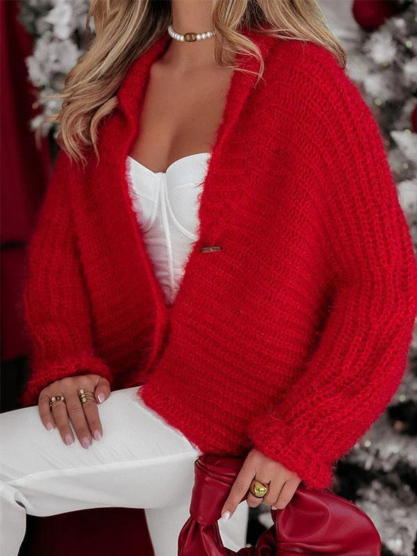 Women's Solid Color Cardigan