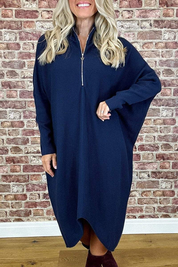 Women's Turtleneck Long Sleeve Dress