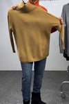 Women's Casual Solid Turtleneck Sweater