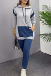 Women's Casual Contrast Color Sports Suit