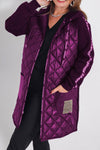 Ladies Casual Warm Letter Web Hooded Cotton Jacket