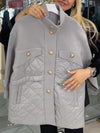 Women's Turtleneck Patchwork Cotton Coat