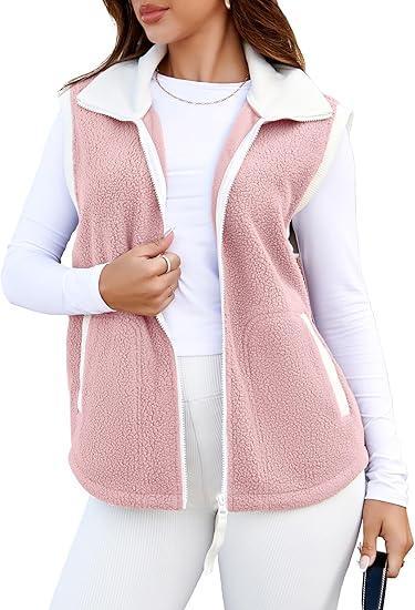 Women's Lapel Plush Vest