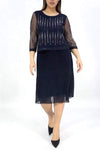 Women's Casual Shiny Pleated Dress