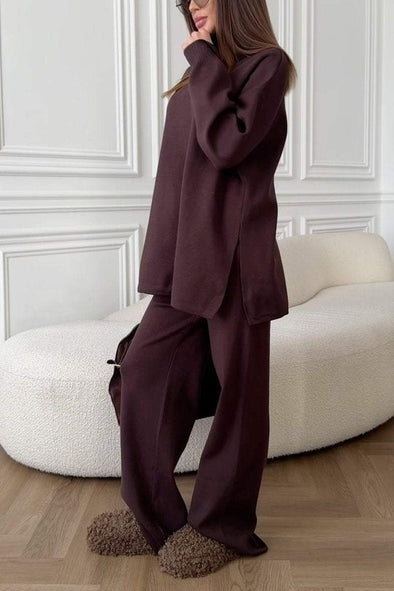 Women's Casual Long Sleeve Two Piece Suit