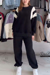 Women's casual round neck sports sweatshirt suit