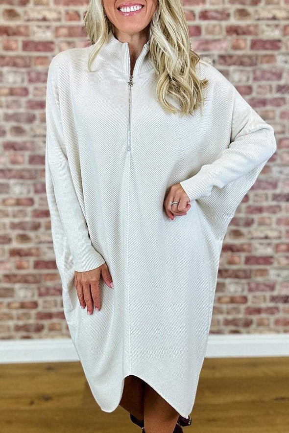 Women's Turtleneck Long Sleeve Dress