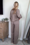 Women's V-neck Stylish Casual Suit