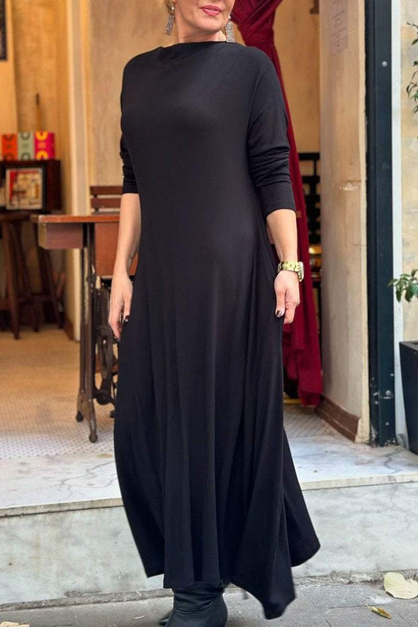 Women's Simple Versatile Loose Comfortable Casual Maxi Dress