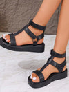 Casual Roman style buckle strap wrap women's sandals