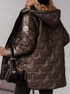 Women's Hooded Patchwork Coat