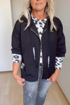 Ladies Casual Hat Rope Letter Print Jacket