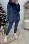 Women's Casual Hooded Solid Color Two-piece Home Clothes