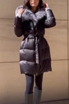 Woman Plush Tie Hat Fashion Warm Jacket