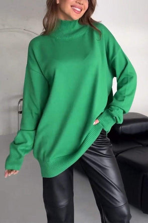 Women's Casual High-neck Knitted Sweater