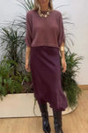 Women's Long-sleeved Blouse and Skirt Two-piece Set