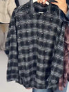 Women's Plaid Sequined Shirt