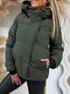 Women's Hooded Patchwork Coat