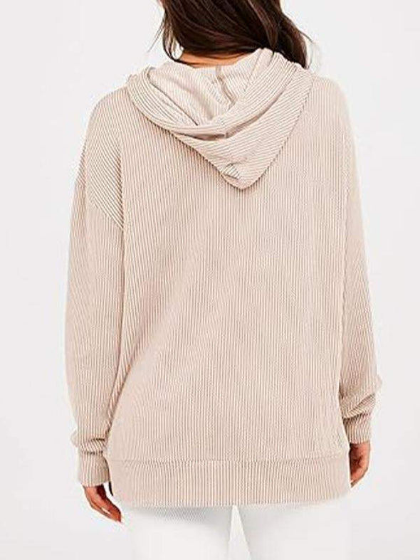 Women's Long Sleeve Hooded Fashion Top