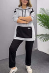 Women's Casual Contrast Color Sports Suit