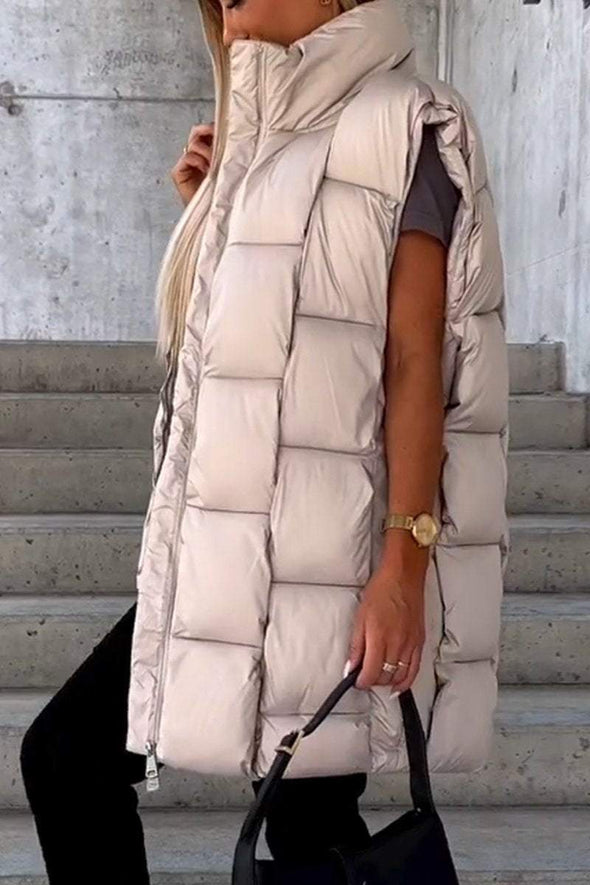 Women's Casual Solid Vest Jacket