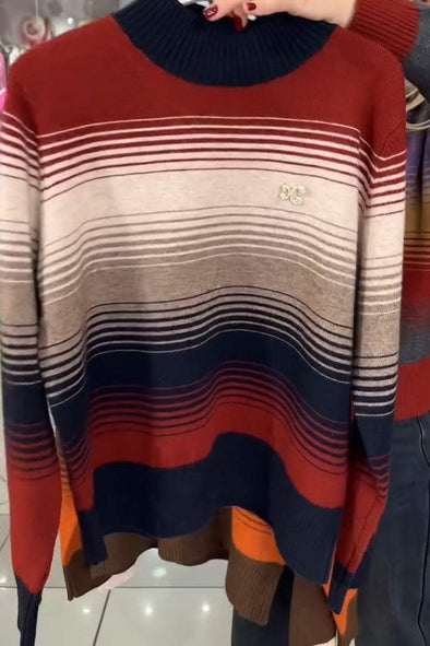 Women's Contrast Stripe Jumper