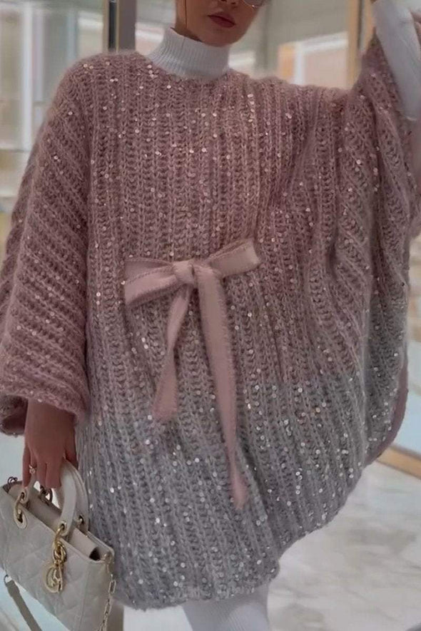 Women's Loose Fashion Shiny Sweater Cardigan