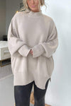 Women's Casual Round Neck Loose Sweater