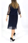 Women's Casual Shiny Pleated Dress