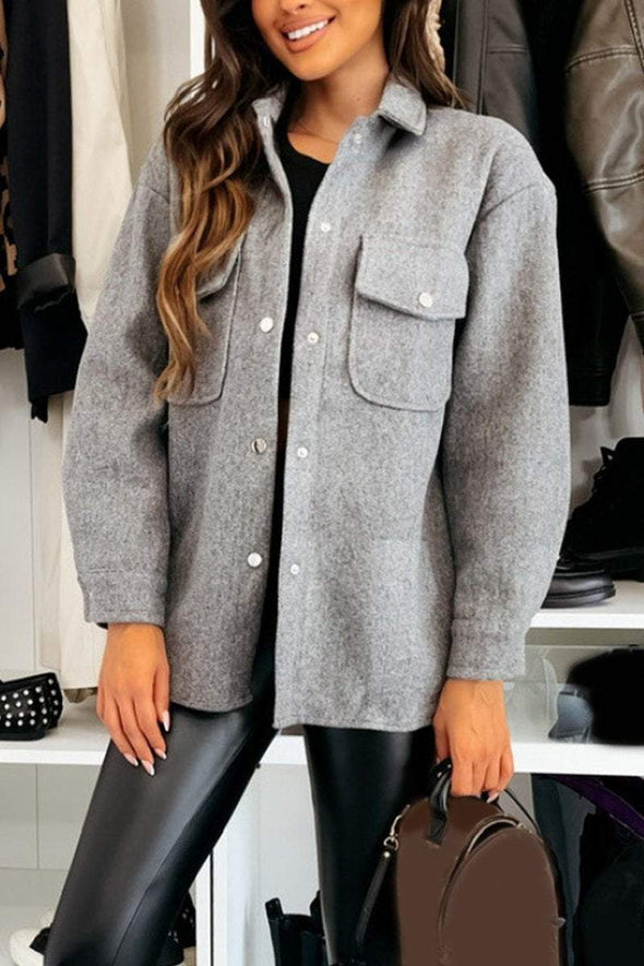 Women's Casual Lapel Single-breasted Jacket